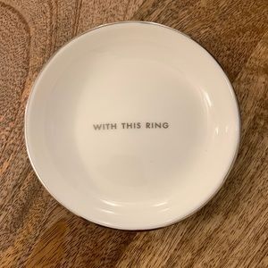 Kate Spade “With This Ring” Ring Dish
